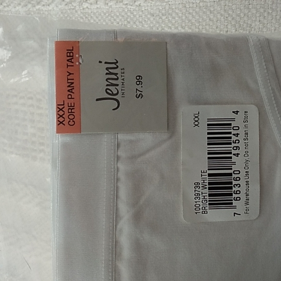 5 Pairs of Jenni Intimates from Macy's XXXL Core Panty in Bright White  NWT - Picture 4 of 8